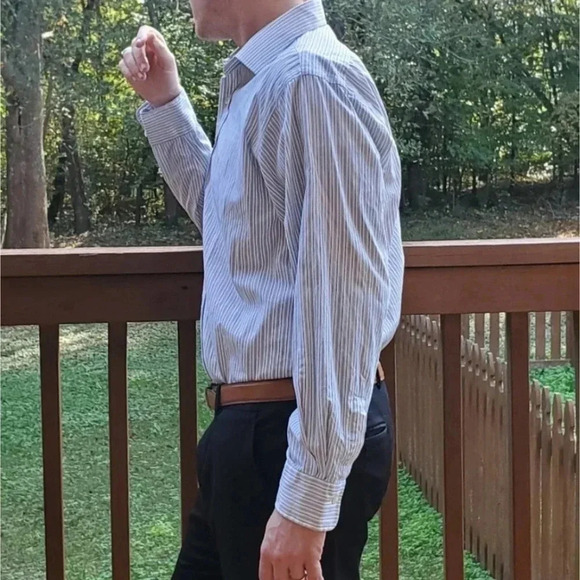 Ralph Lauren Men's Striped Button Down Shirt - Picture 3 of 8